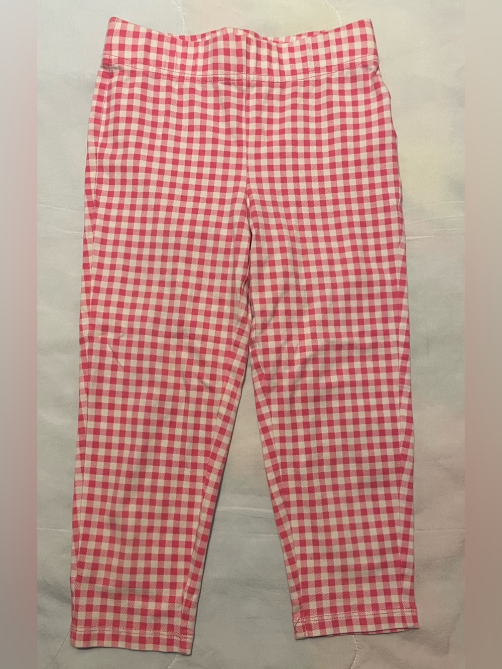 Lands' End Pink and White Gingham Chinos - Girls